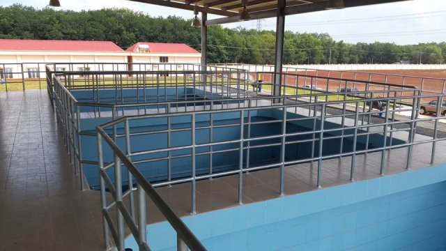 Bể lọc sau xây dựng